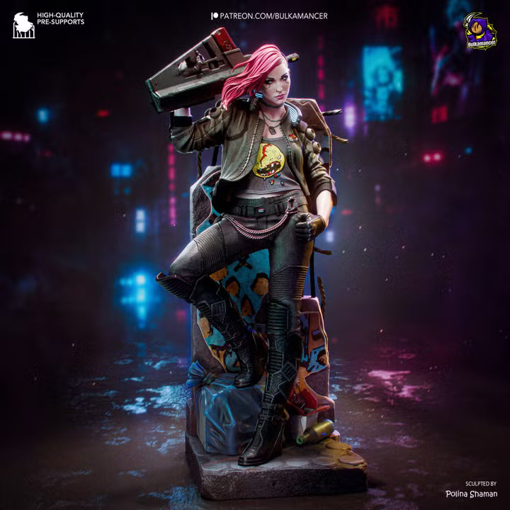 Valerie Cyberpunk Resin Art (Design by Bulkamancer)