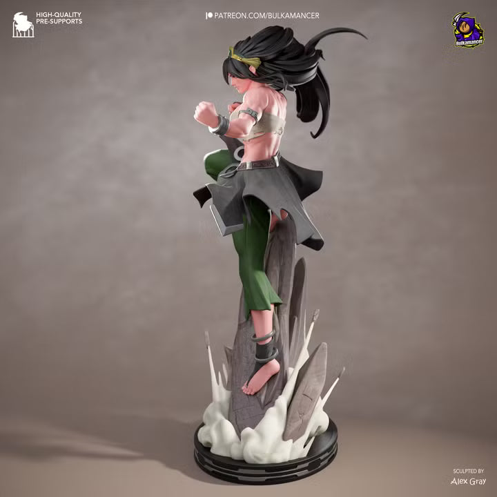 Toph the Last Airbender Resin Art (Design by Bulkamancer