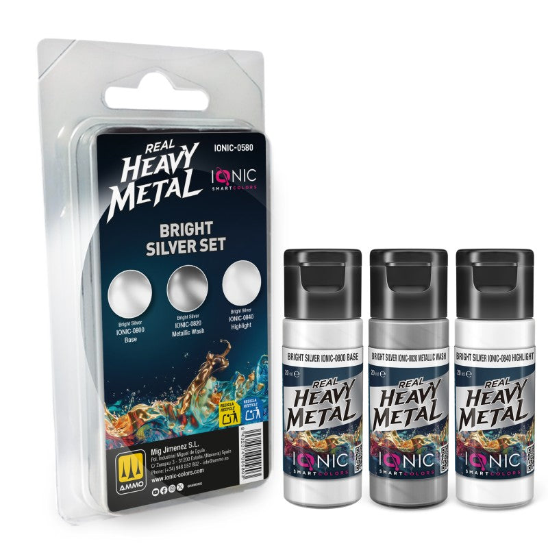 Ionic Real Heavy Metal Set - Bright Silver