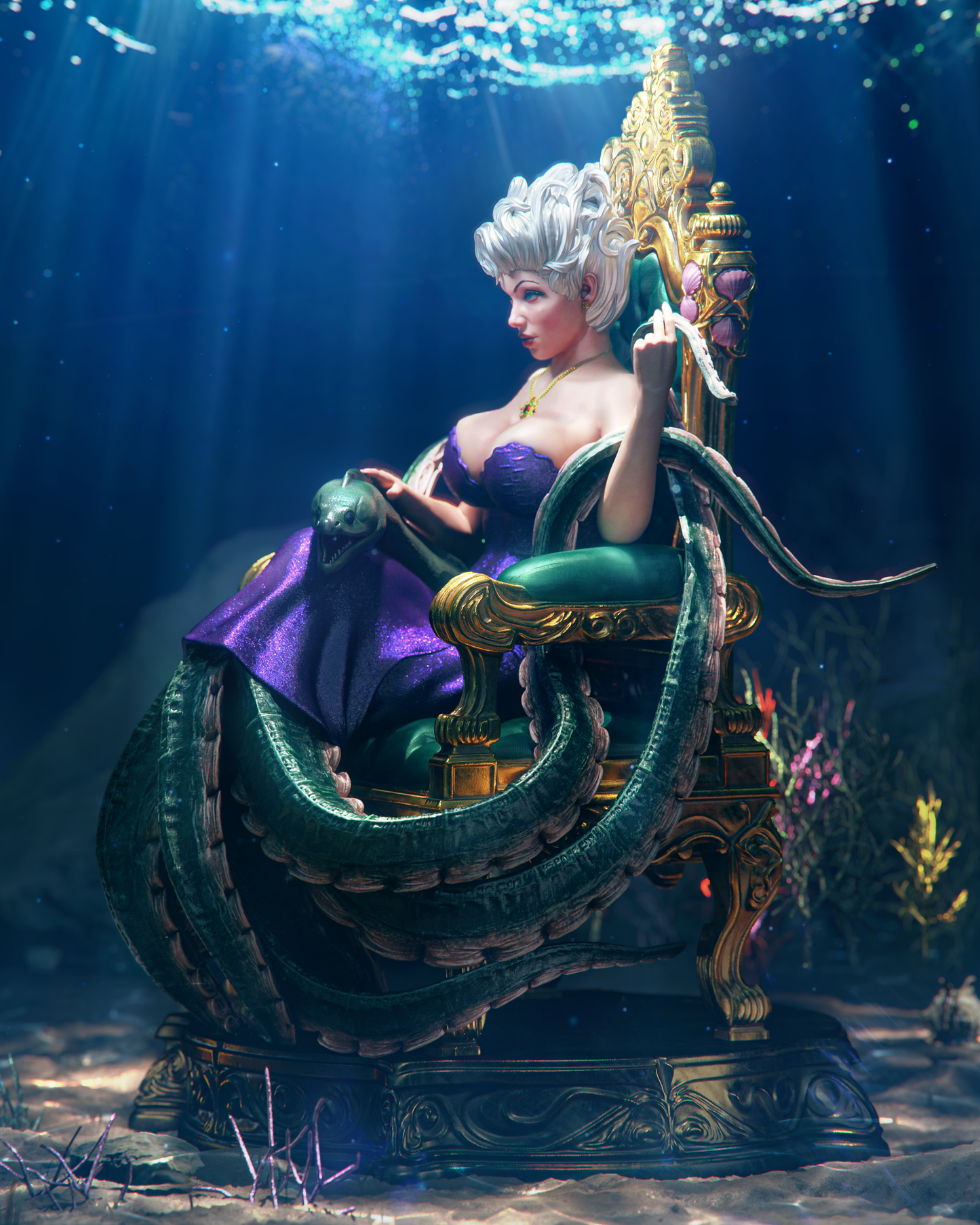 Little Mermaid Ursula Resin Art - MTO (Design by CA3D)