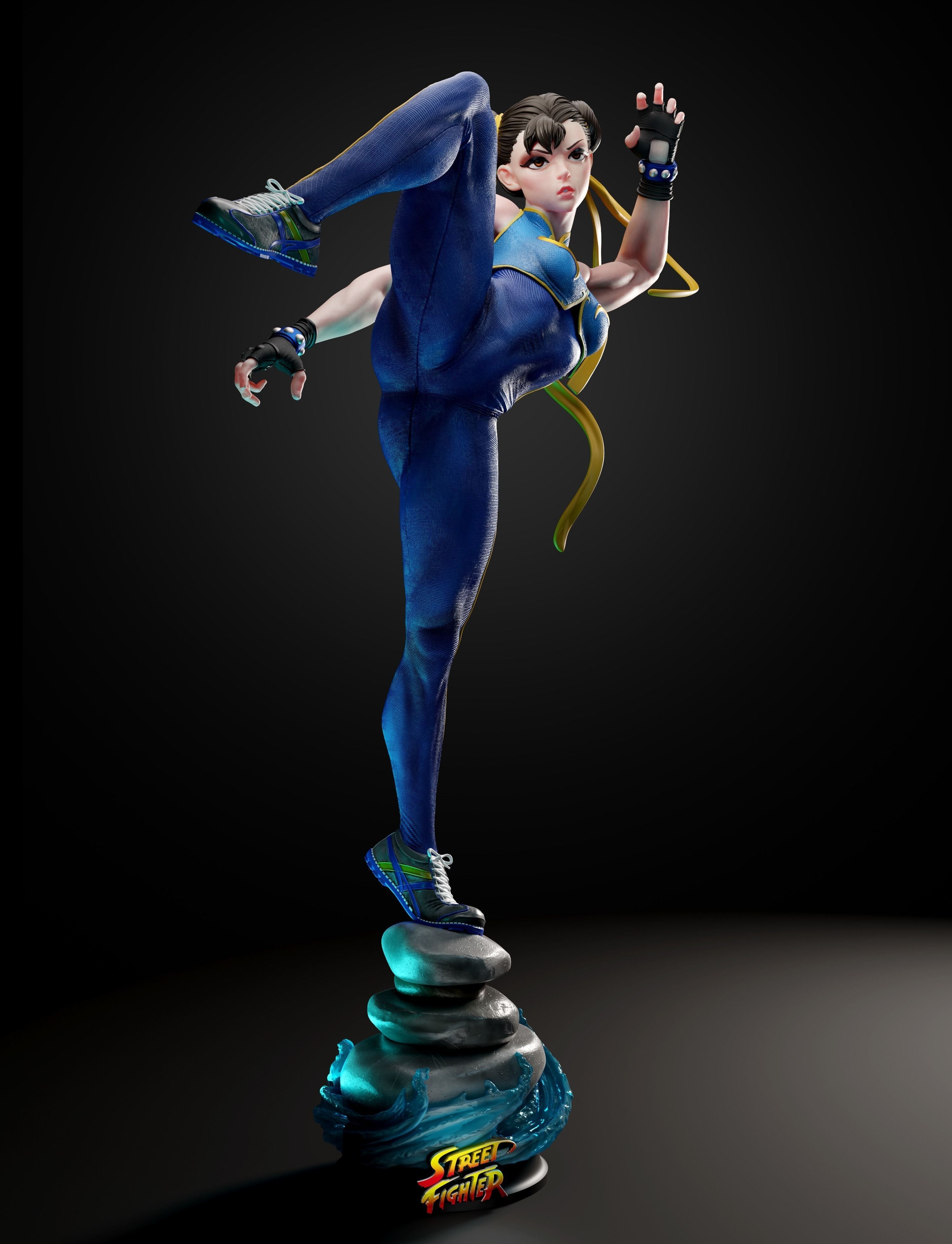 Chung Li Models Chun-Li Resin Fan Art - MTO (3DMind) – RelentlesStorm Models ...