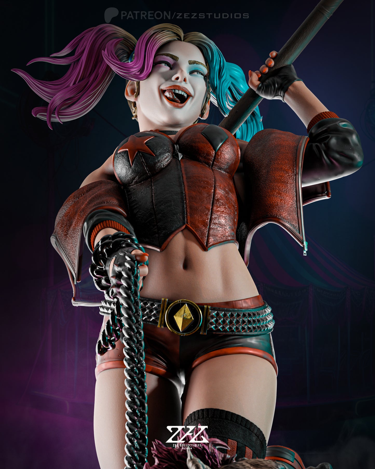 Harley Quinn Collectible Resin Fan Art Pro Painted - MTO (ZEZ)