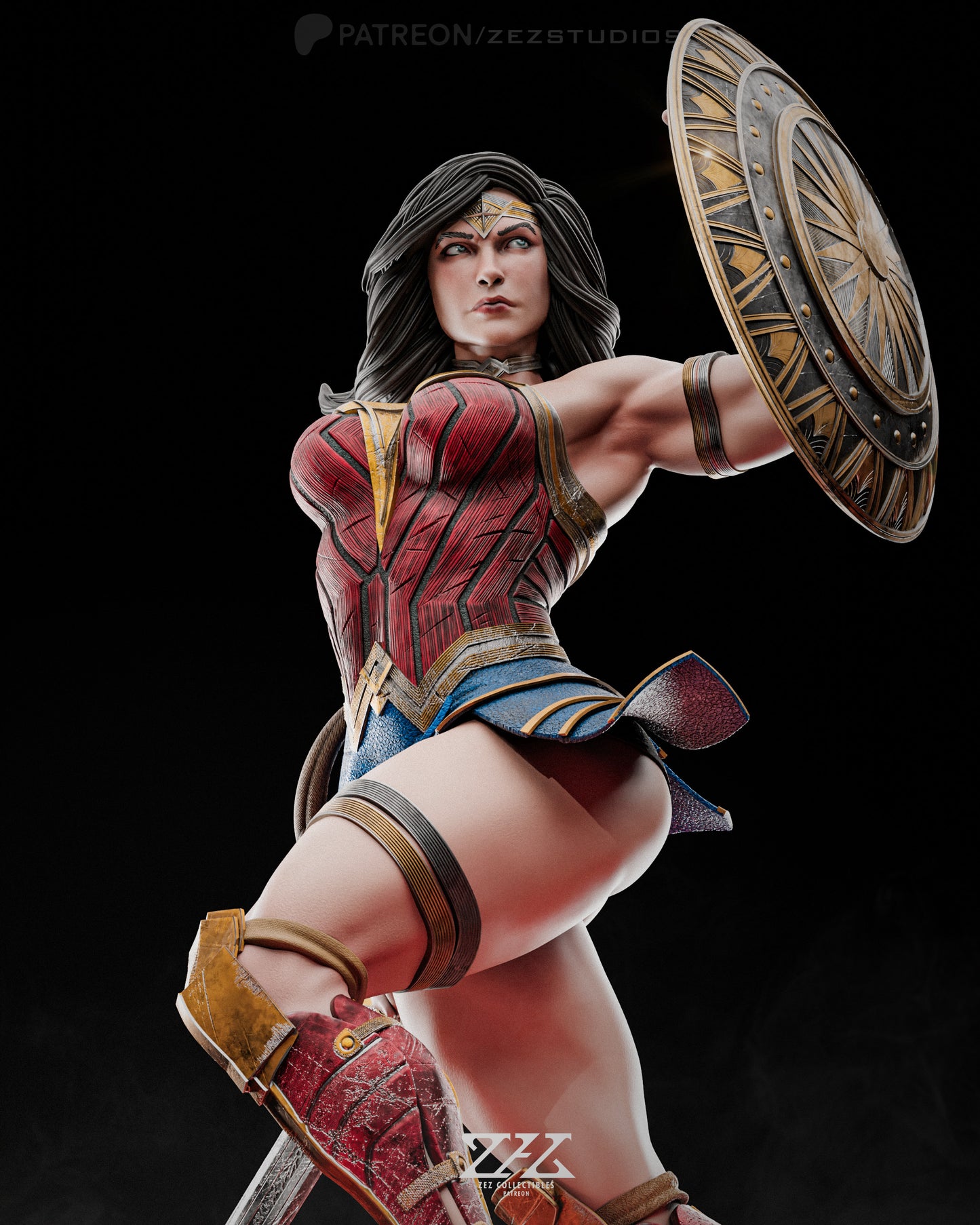 Wonder Woman Resin Fan Art Pro Painted - MTO (ZEZ)