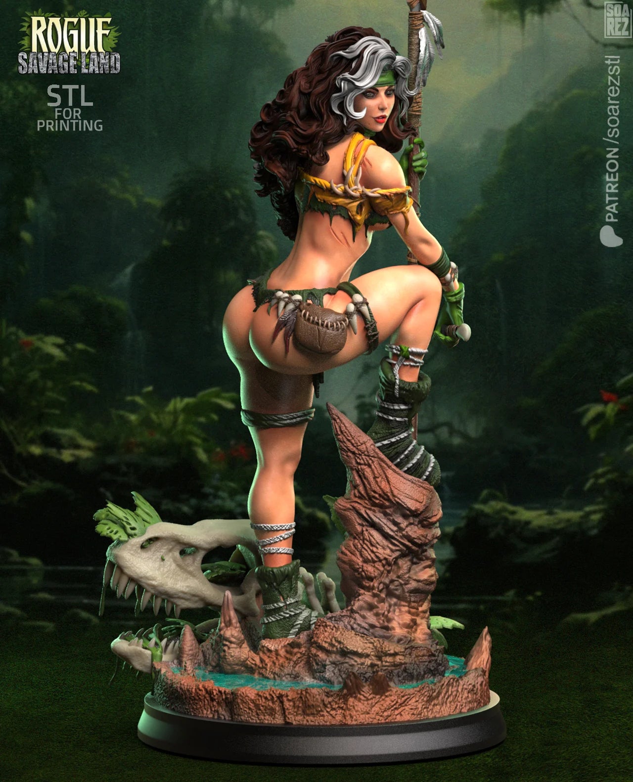 Rogue Savage Resin Fan Art Sculpture (Soarez)