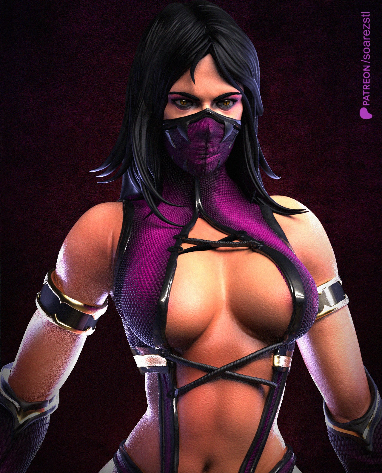 Mileena Resin Fan Art Sculpture (Soarez)