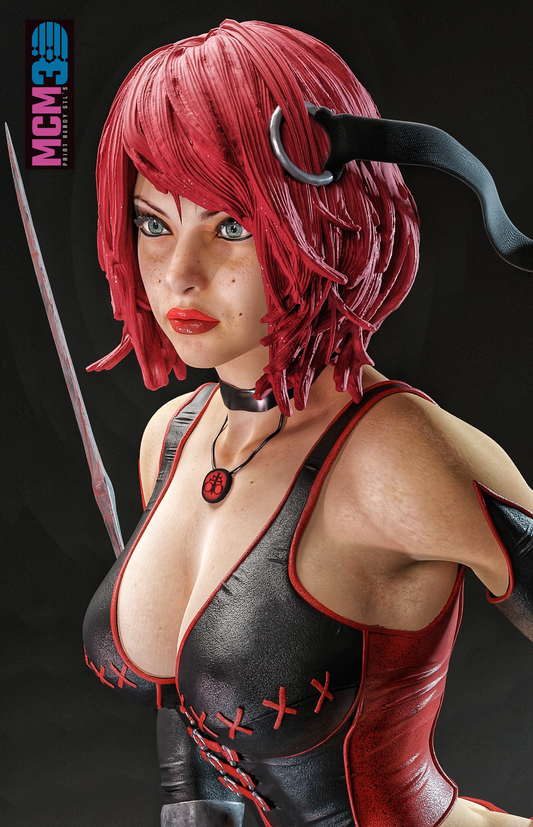 Blood Rayne Resin Art (Design by MCM3D Studios)