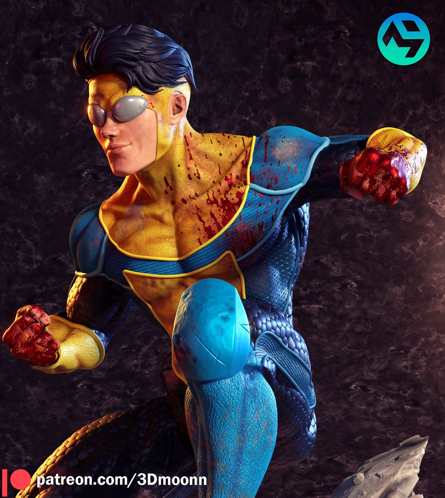 Invincible Resin Fan Art Sculpture 3DMoonn