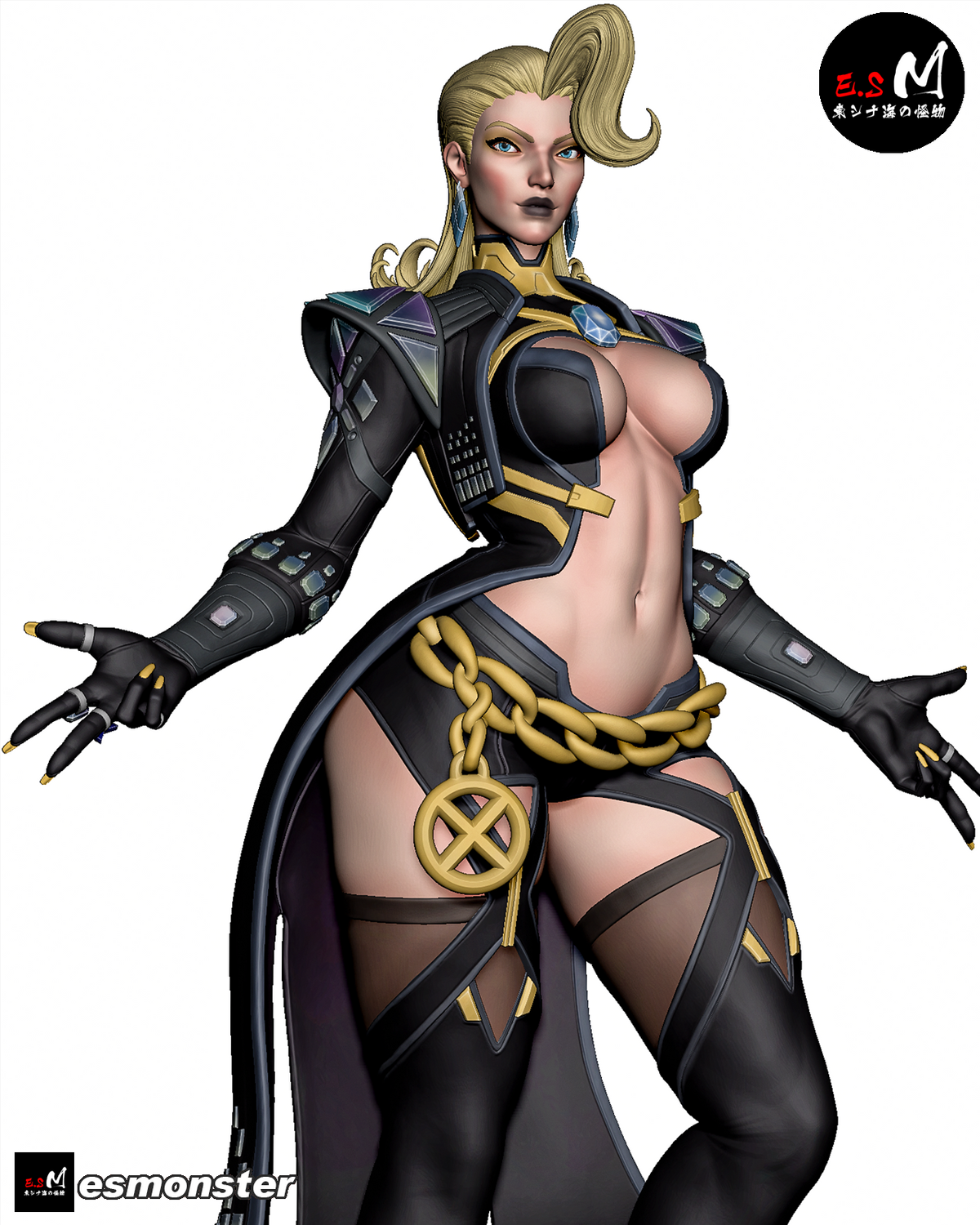 Emma Frost Resin Art (East Sea Monster Version)