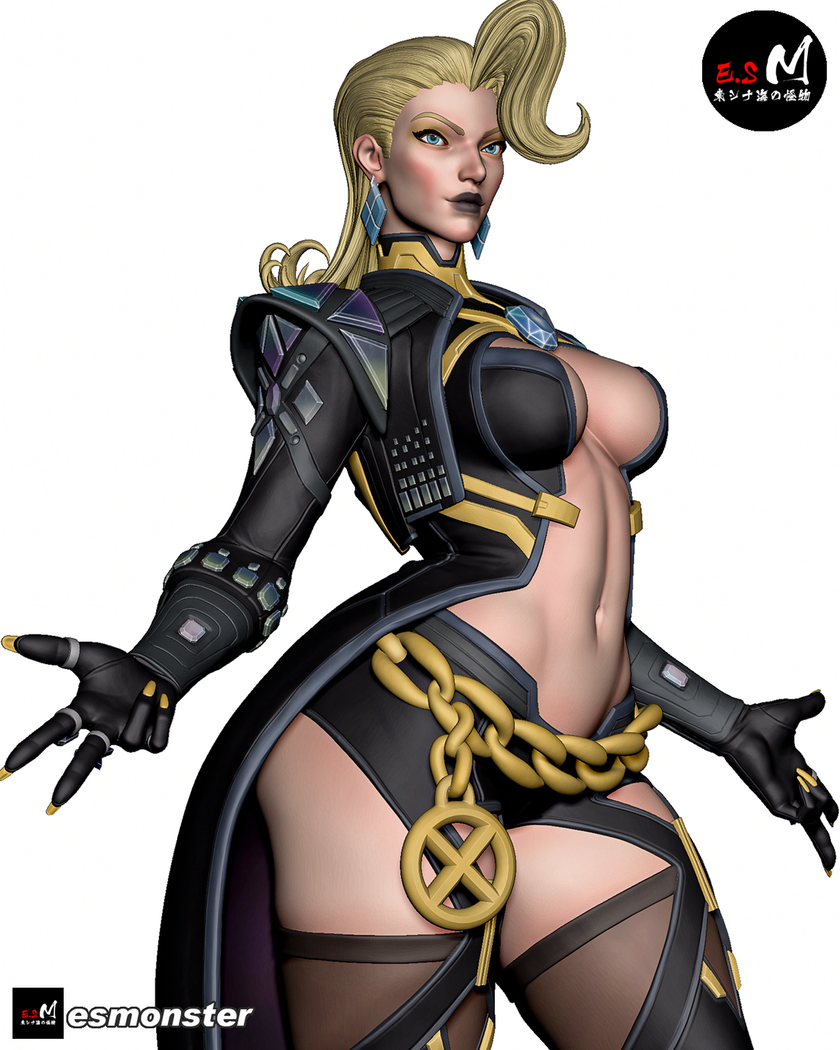 Emma Frost Resin Art (East Sea Monster Version)