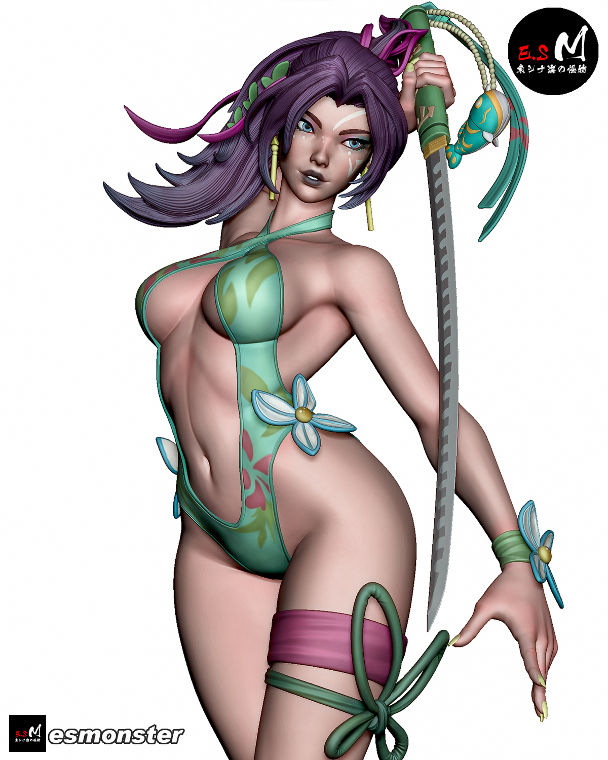 Psylocke Summer Edition Resin Art (East Sea Monster Version)