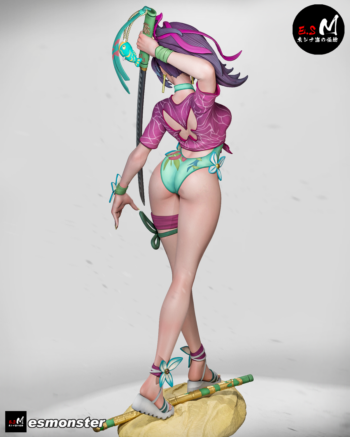 Psylocke Summer Edition Resin Art (East Sea Monster Version)
