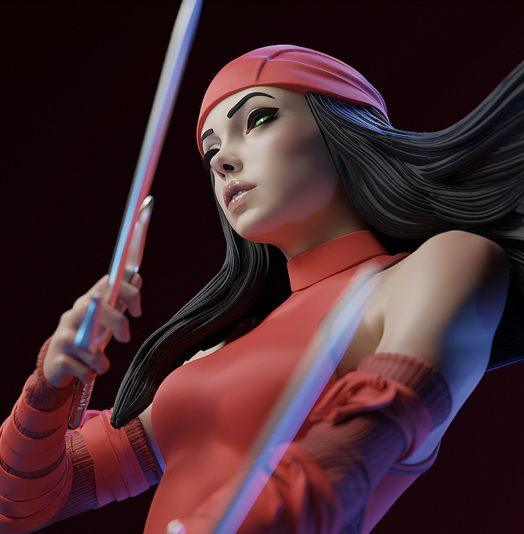 Elektra Resin Art (East Sea Monster Version)