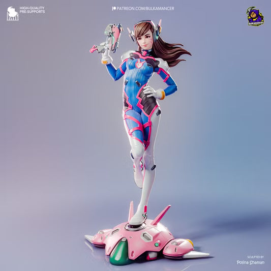 D.Va (Overwatch) Resin Art (Design by Bulkamancer)