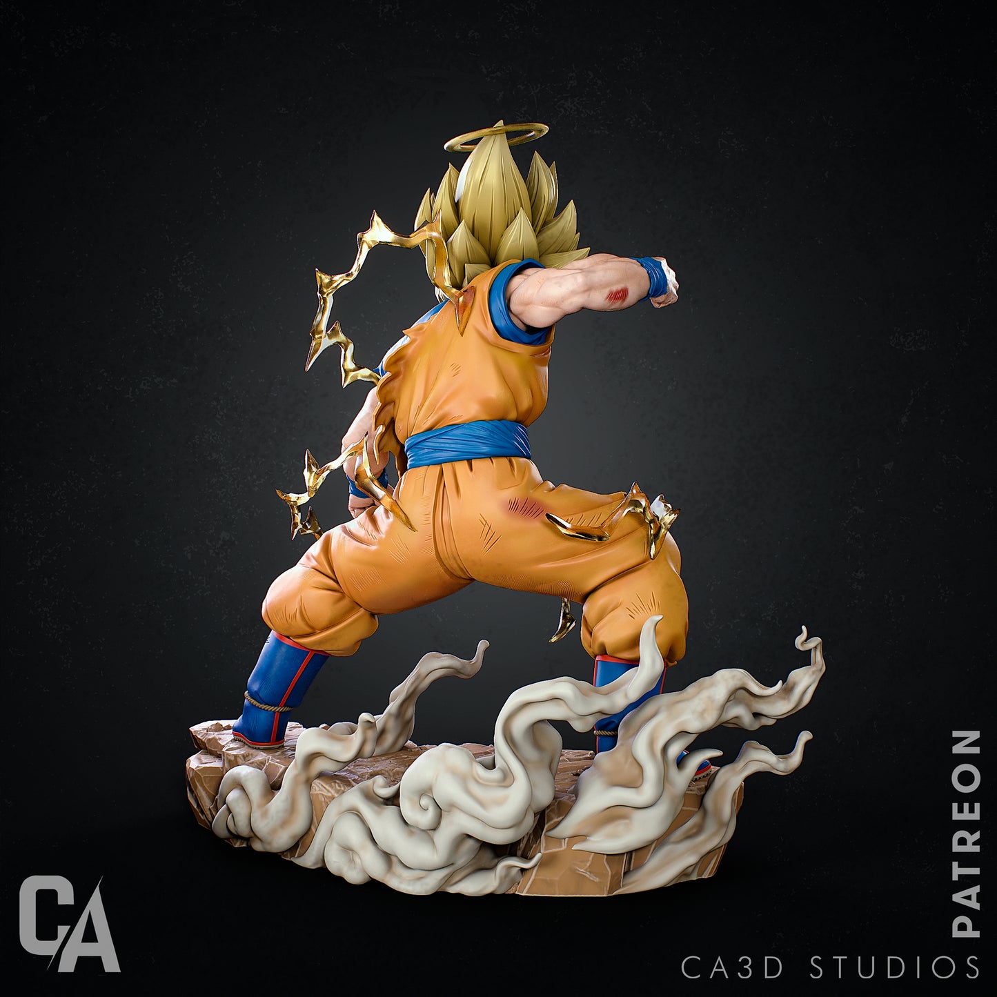 Dragon Ball Z Goku Collectible Resin Fan Art Pro Painted - MTO