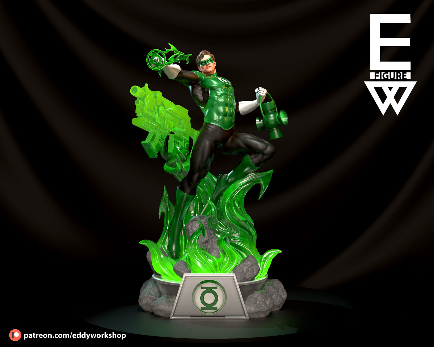 Green Lantern Resin Fan Art Sculpture (EW)