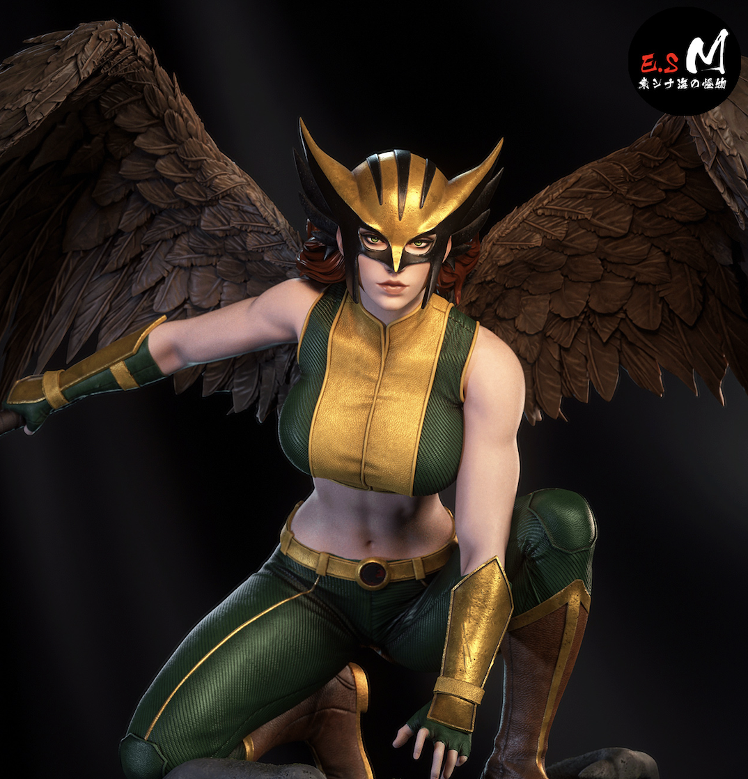 Hawkgirl Resin Art (East Sea Monster Version)