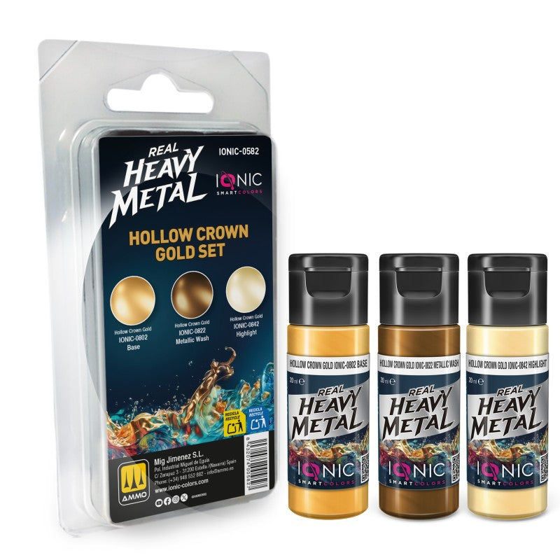 Ionic Real Heavy Metal Set - Hollow Crown Gold