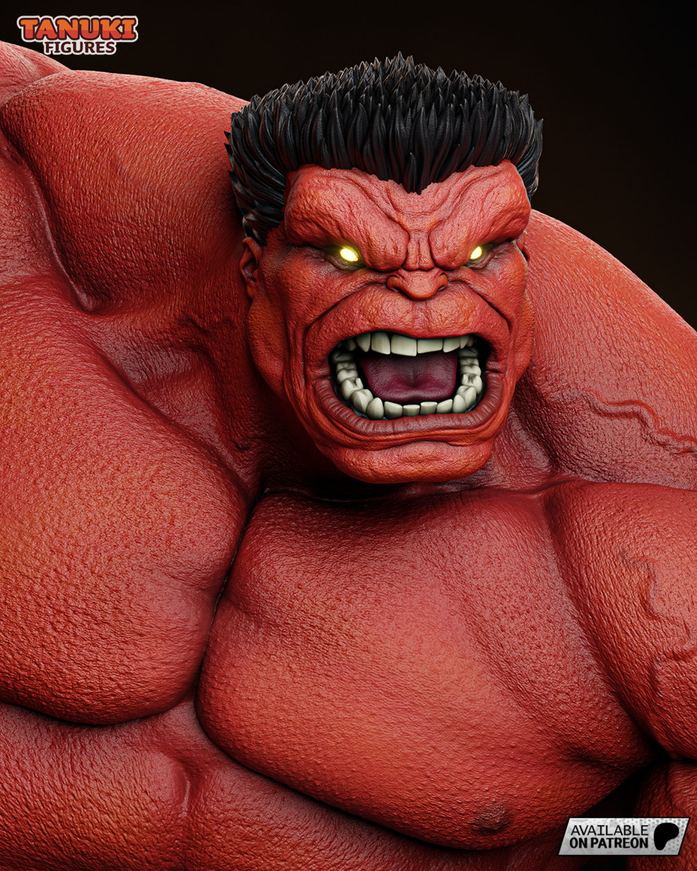 Red Hulk Resin Fan Art - MTO (Tanuki)