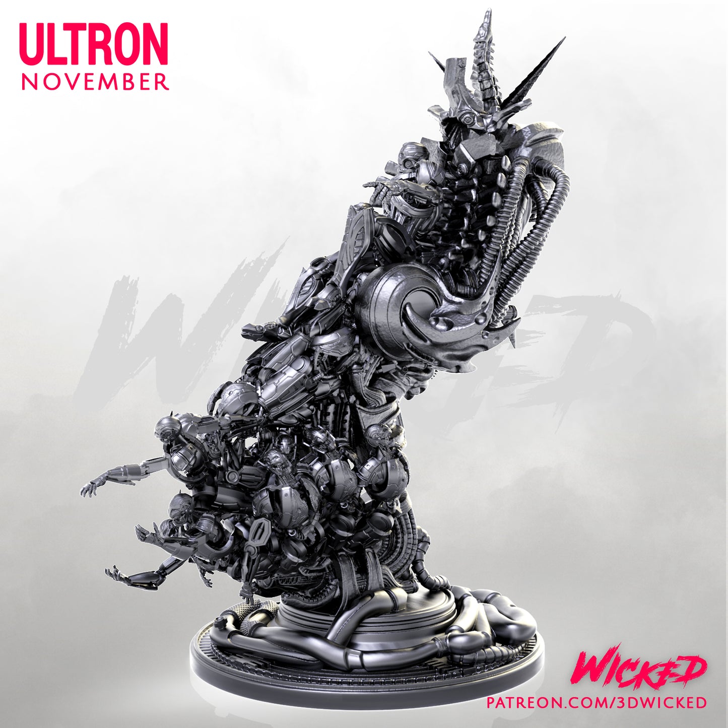 Ultron Diorama Resin Fan Art - MTO (Wicked Studios)