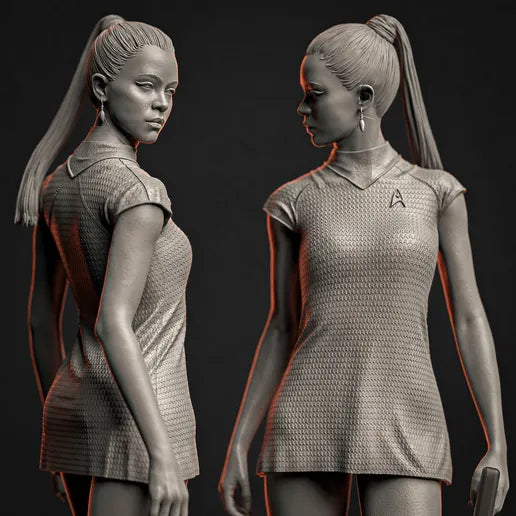 Nyota Uhura Star Trek Resin Art (Designed by VXLabs)