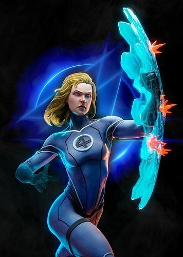 Invisible Woman Resin Fan Art - MTO (3DMind)