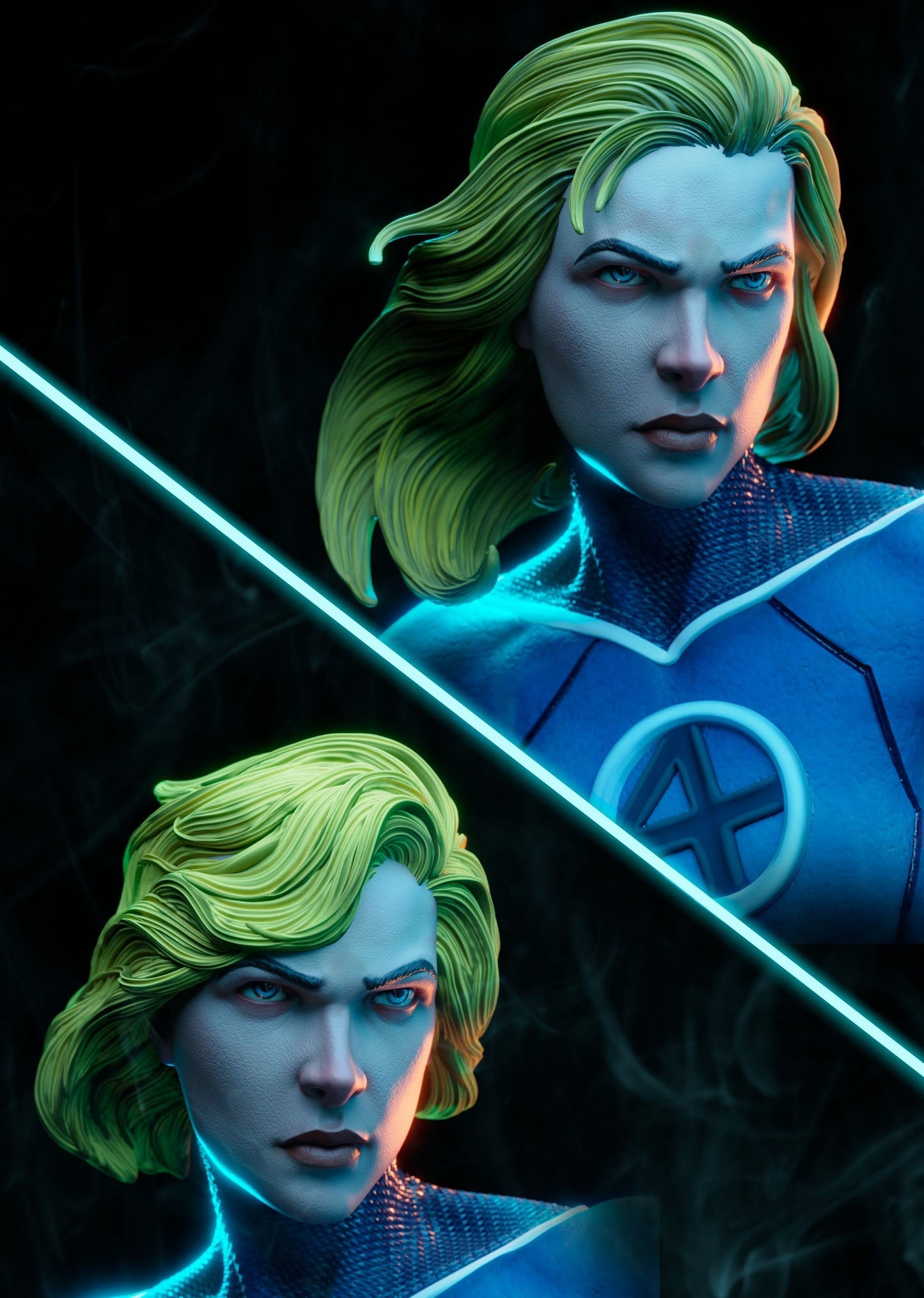 Invisible Woman Resin Fan Art - MTO (3DMind)