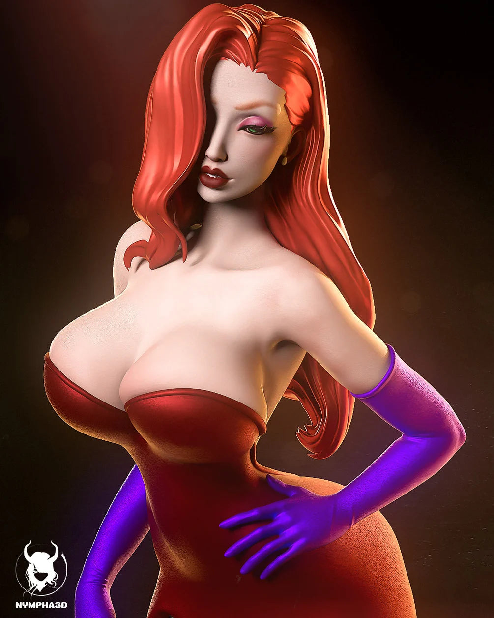 Jessica Rabbit Resin Art (Nympha3D)
