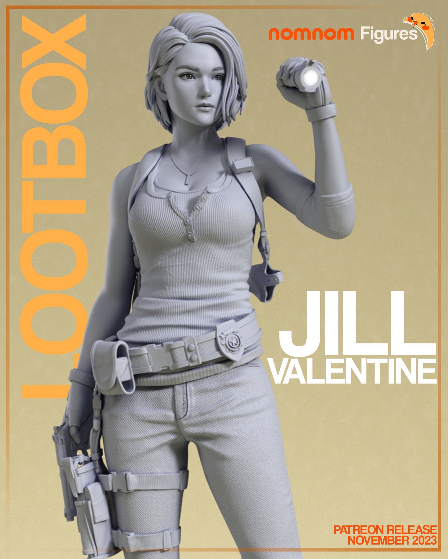 Jill Valentine Resin Fan Art Pro Painted - MTO NN