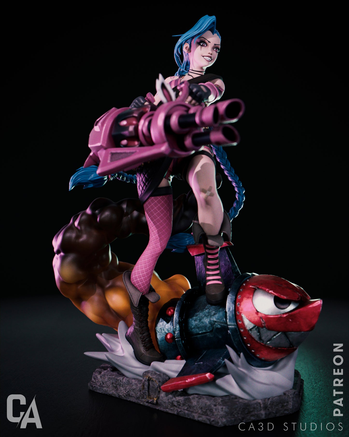 Jinx Collectible Resin Fan Art Pro Painted - MTO