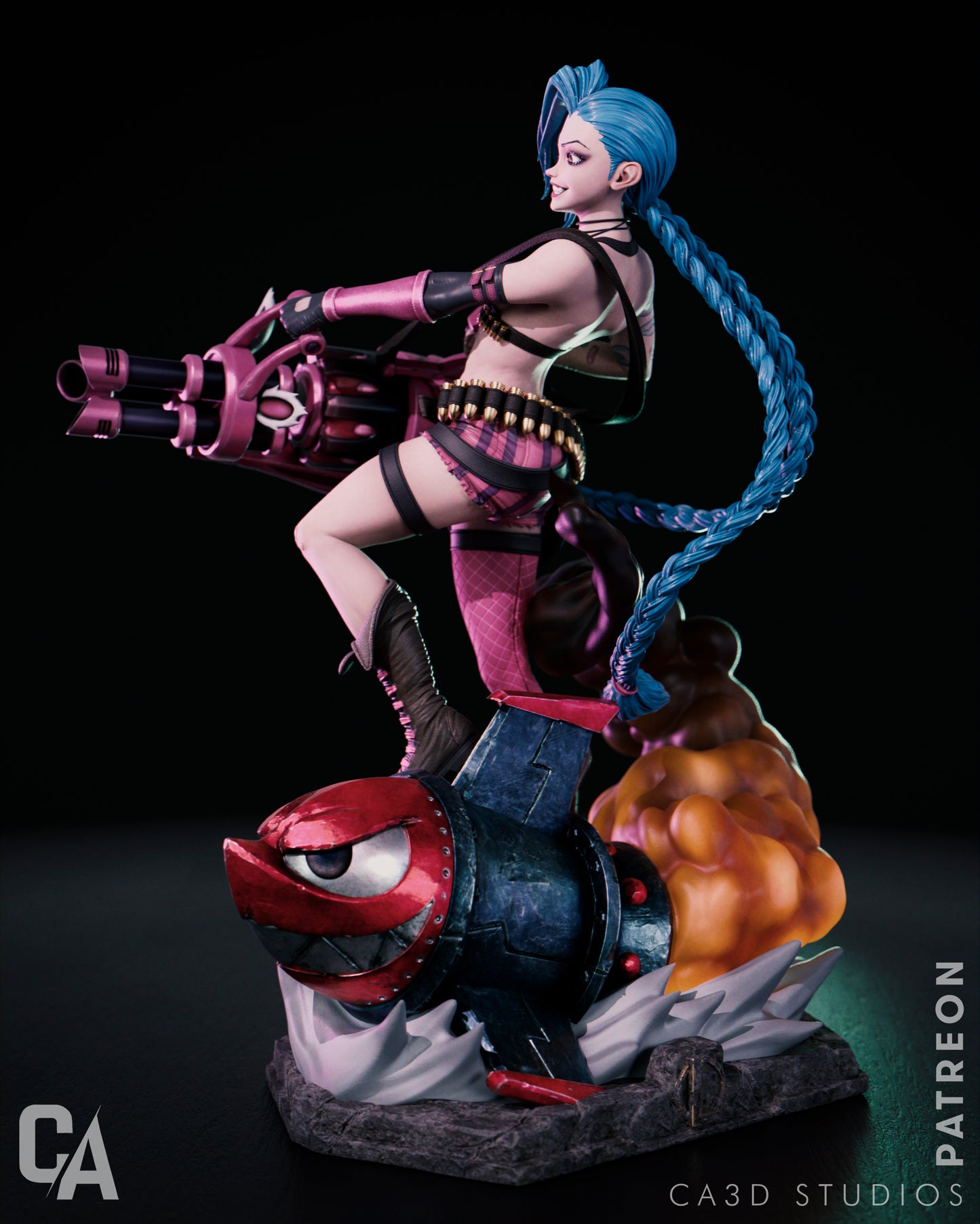 Jinx Collectible Resin Fan Art Pro Painted - MTO