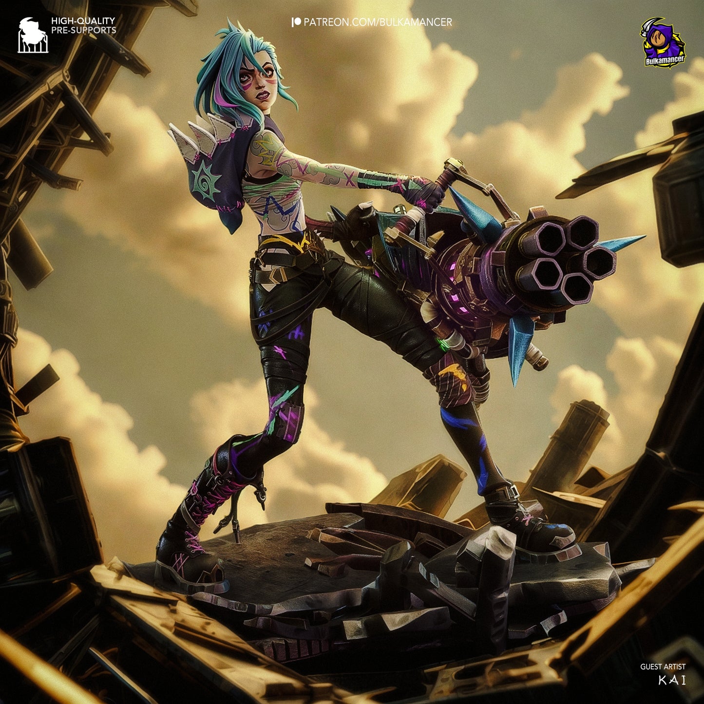 Jinx Resin Fan Art - MTO (Design by Bulkamancer)