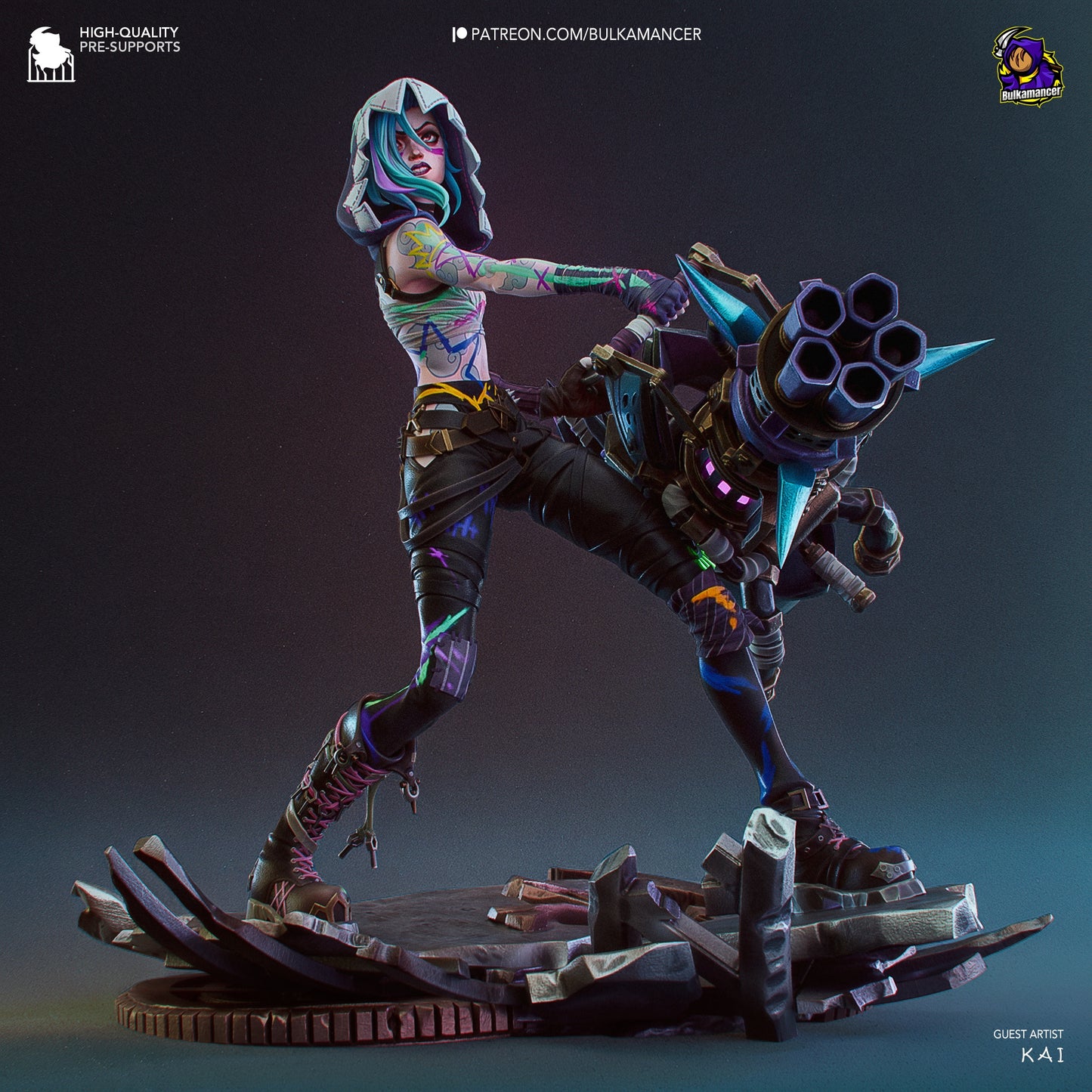 Jinx Resin Fan Art - MTO (Design by Bulkamancer)