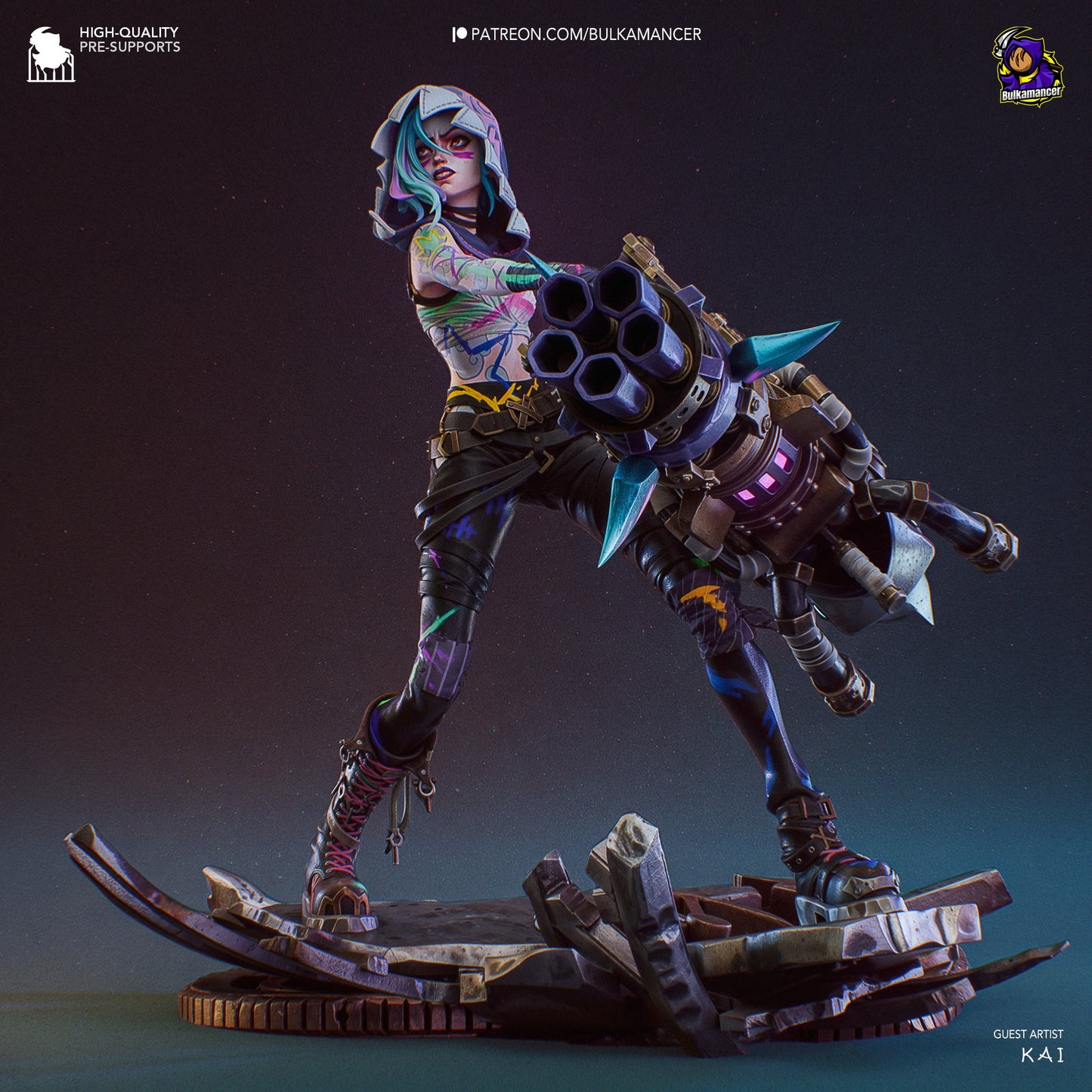 Jinx Resin Fan Art - MTO (Design by Bulkamancer)