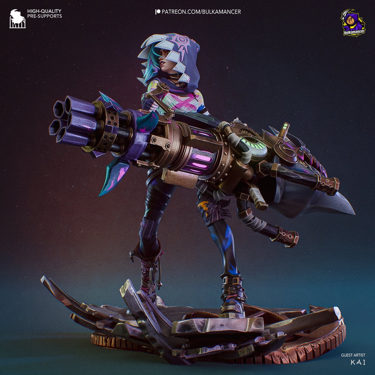 Jinx Resin Fan Art - MTO (Design by Bulkamancer)