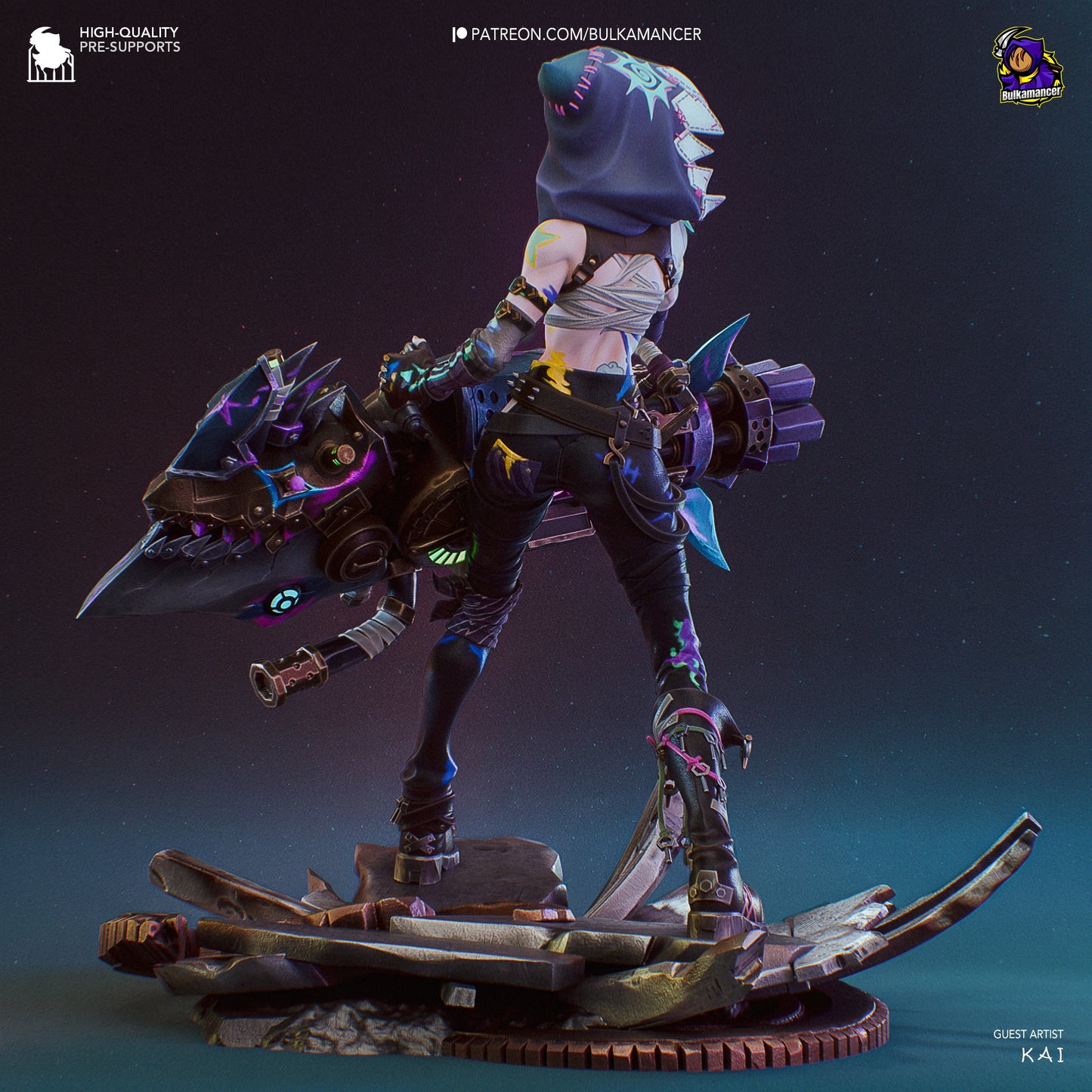 Jinx Resin Fan Art - MTO (Design by Bulkamancer)