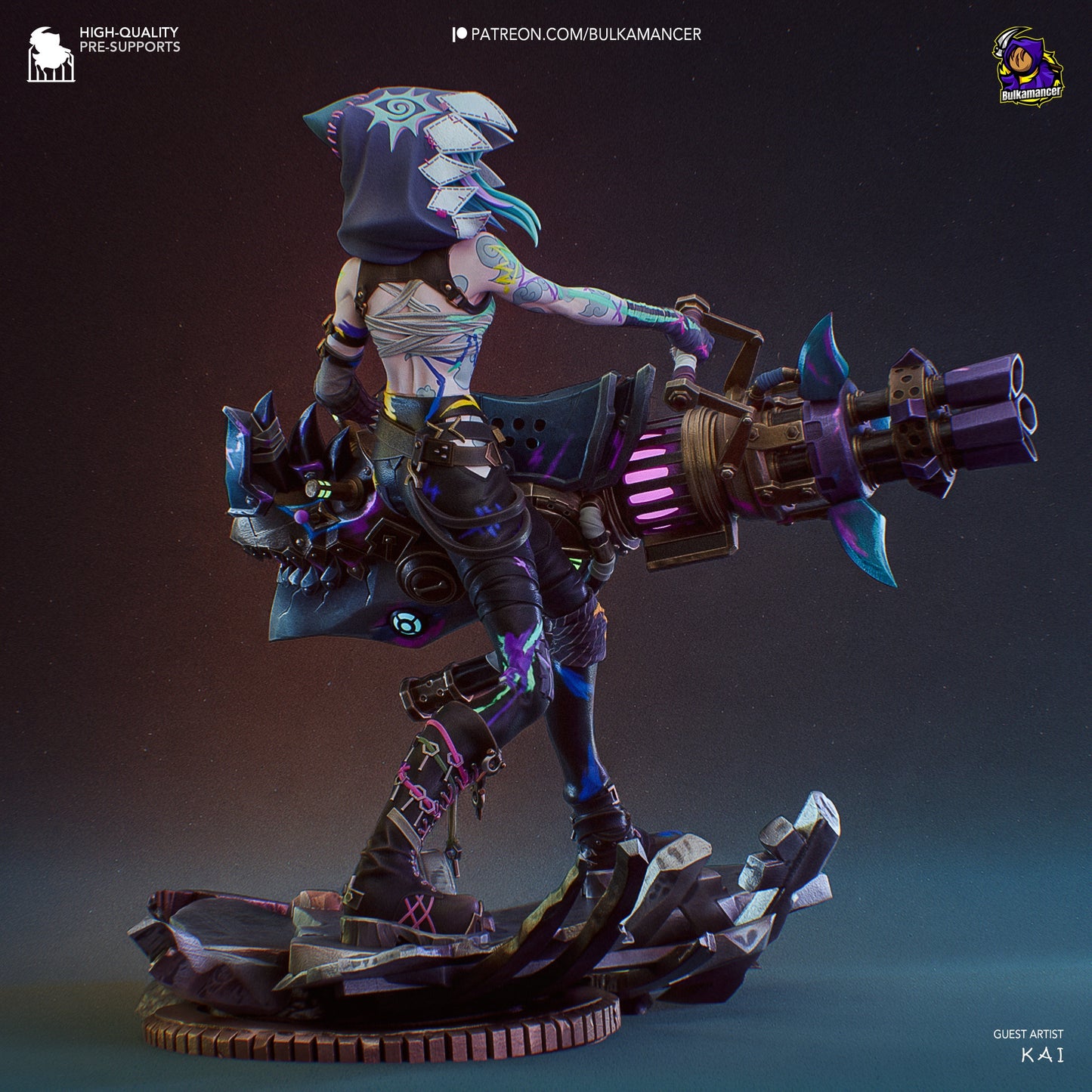 Jinx Resin Fan Art - MTO (Design by Bulkamancer)