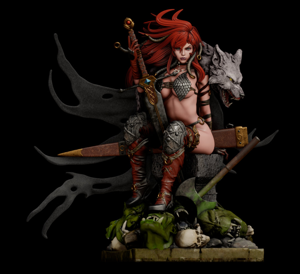 Red Sonja Resin Fan Art - MTO (ATV)