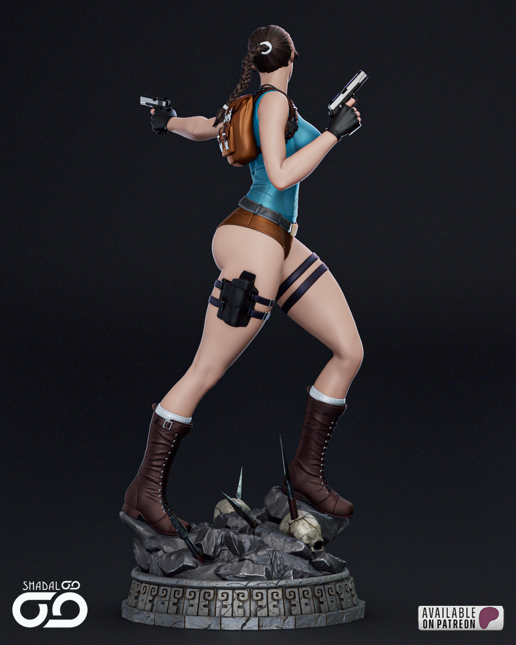 Lara Croft Resin Art (Shadaloo)