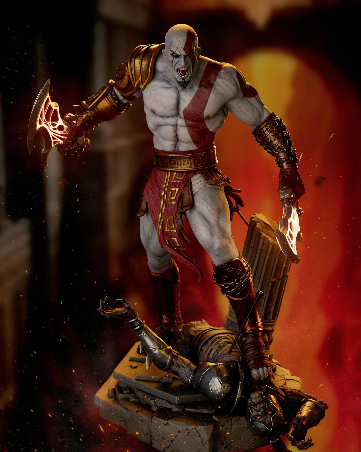 Kratos Resin Art - MTO (Design by CA3D)