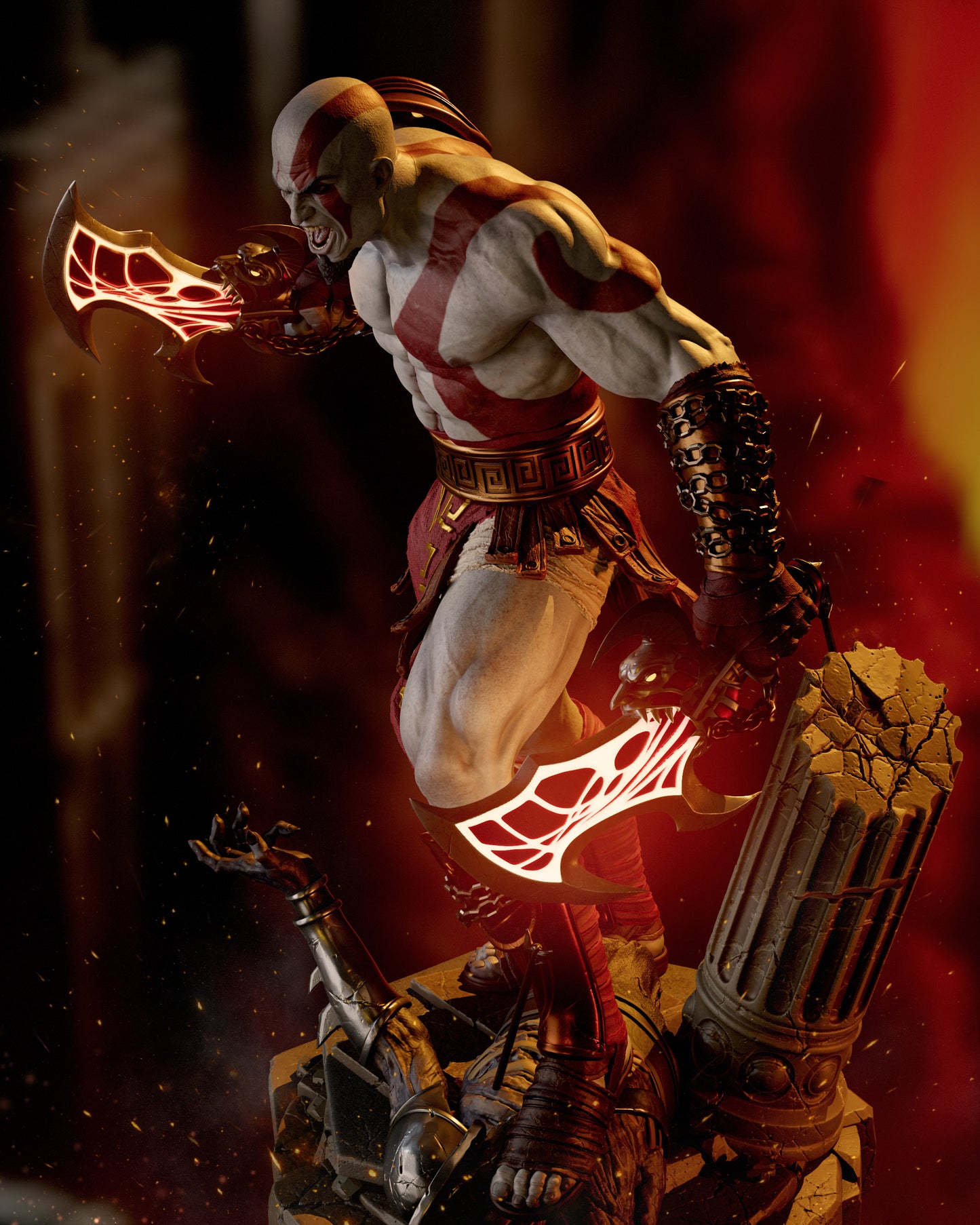 Kratos Resin Art - MTO (Design by CA3D)