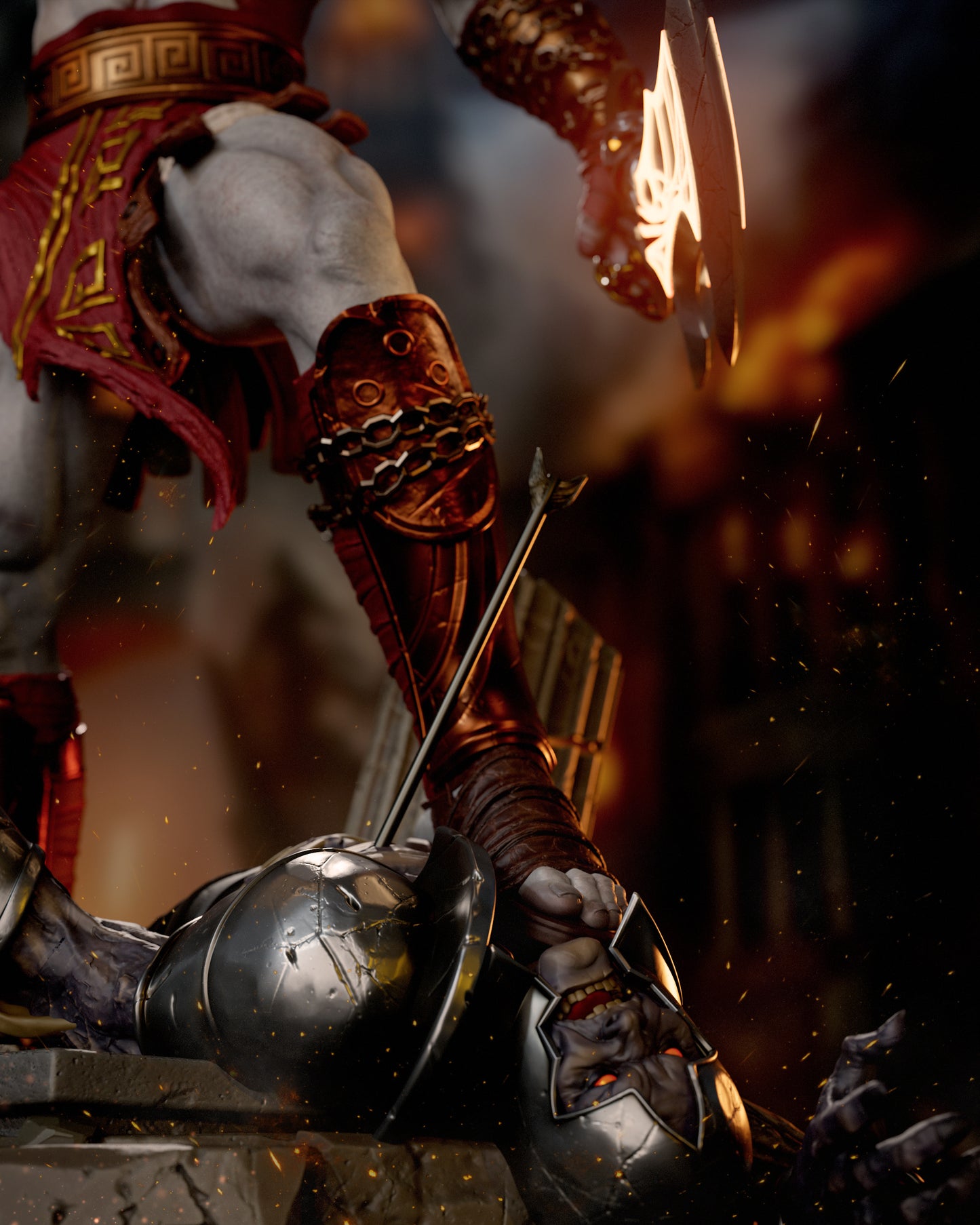 Kratos Resin Art - MTO (Design by CA3D)