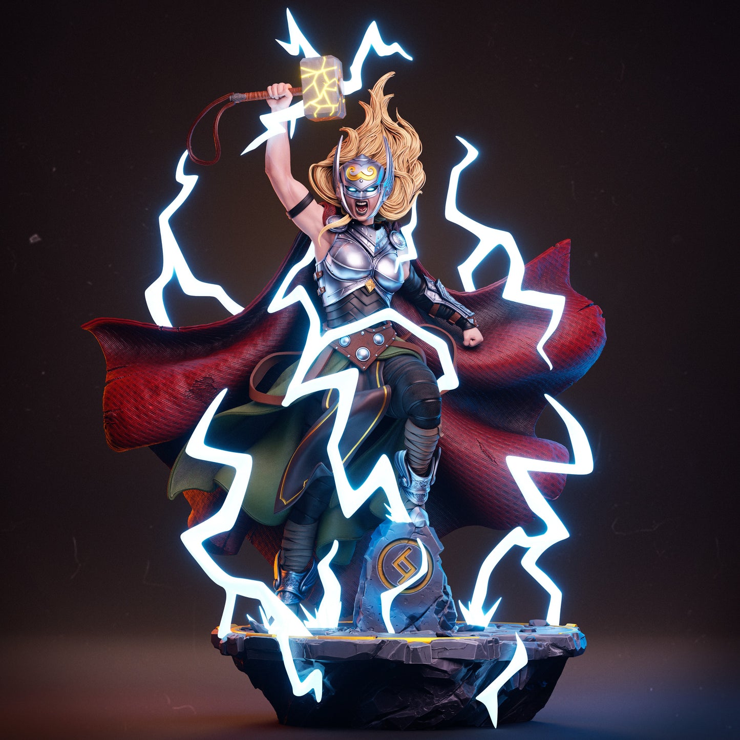 Lady Thor Resin Art - MTO (Design by CA3D)