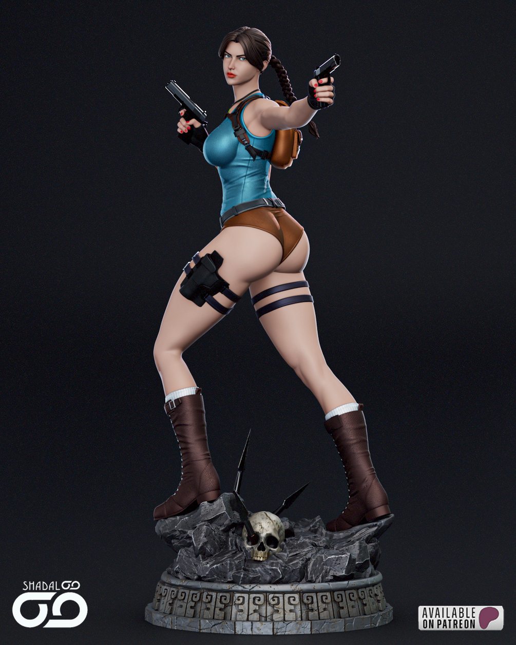 Lara Croft Resin Art (Shadaloo)