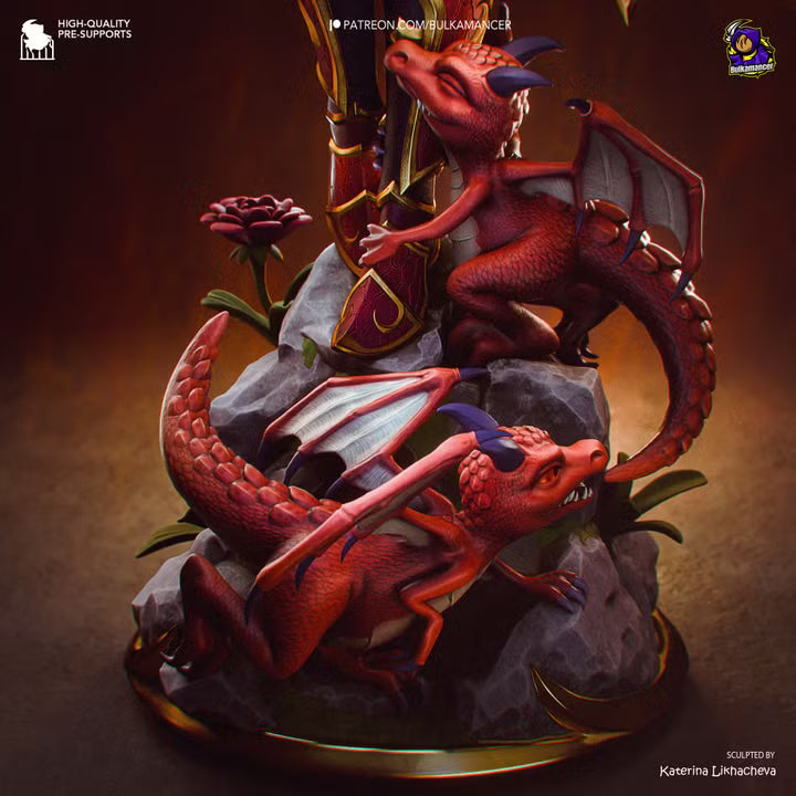 Alexstrasza World of Warcraft Resin Art (Design by Bulkamancer)