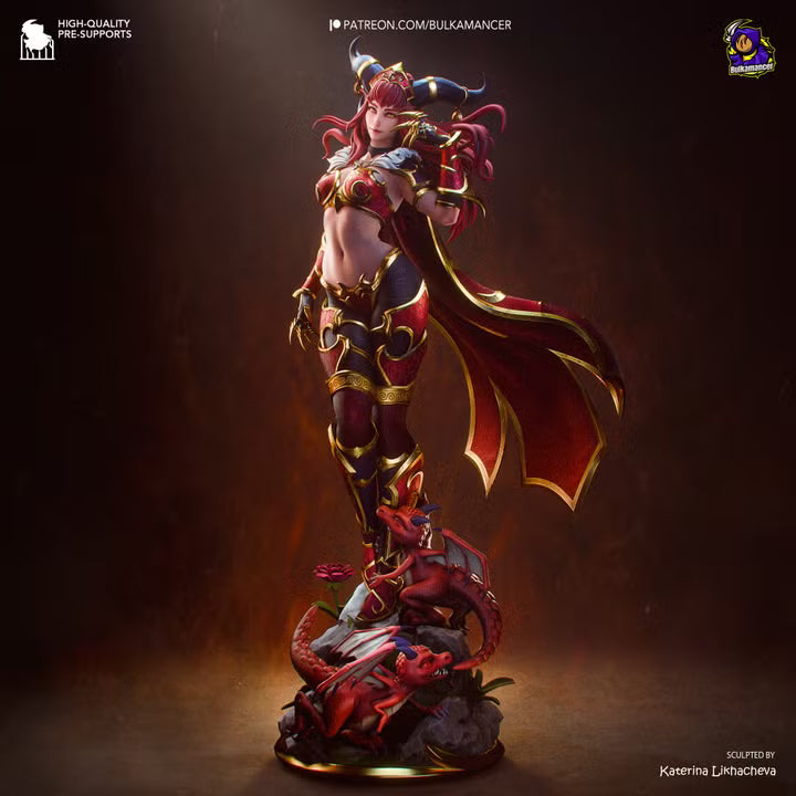Alexstrasza World of Warcraft Resin Art (Design by Bulkamancer)