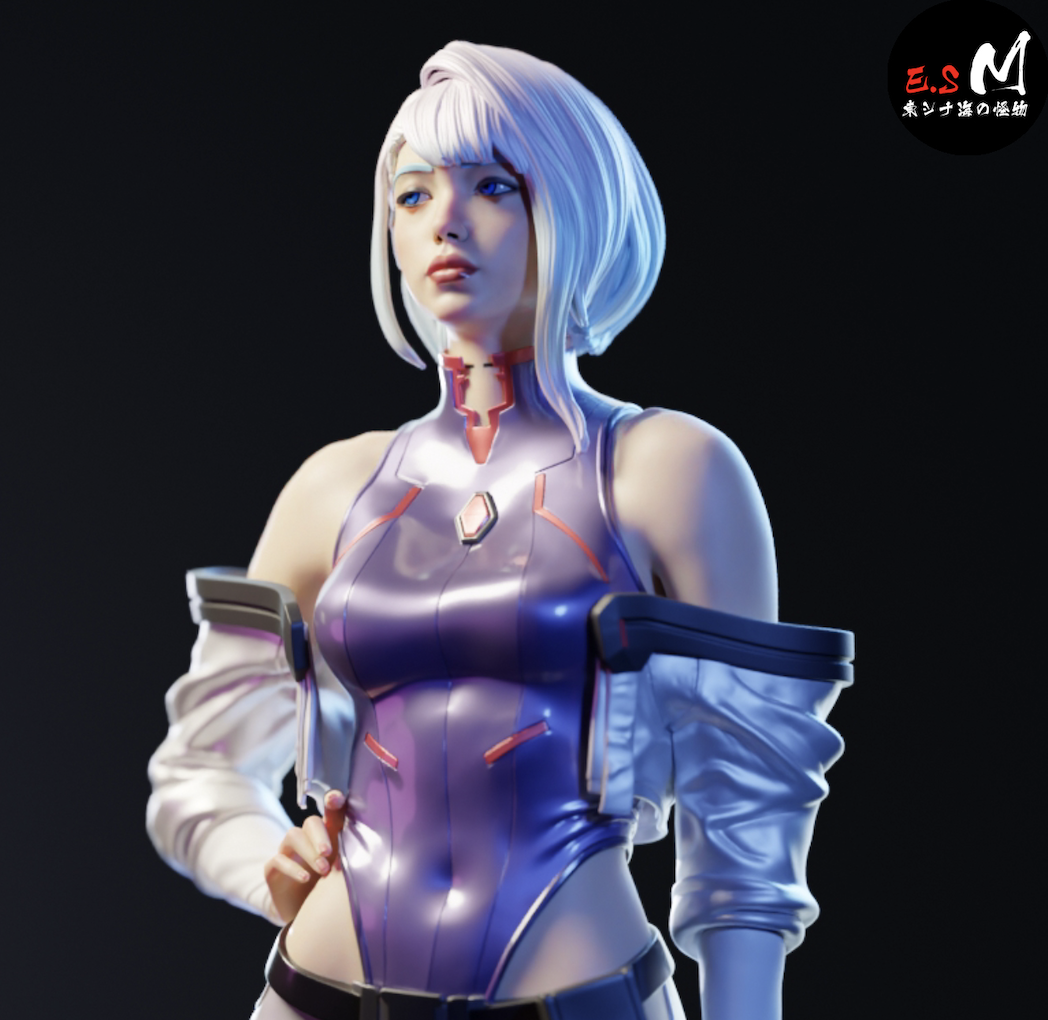 Lucy Cyberpunk Resin Art (East Sea Monster Version)