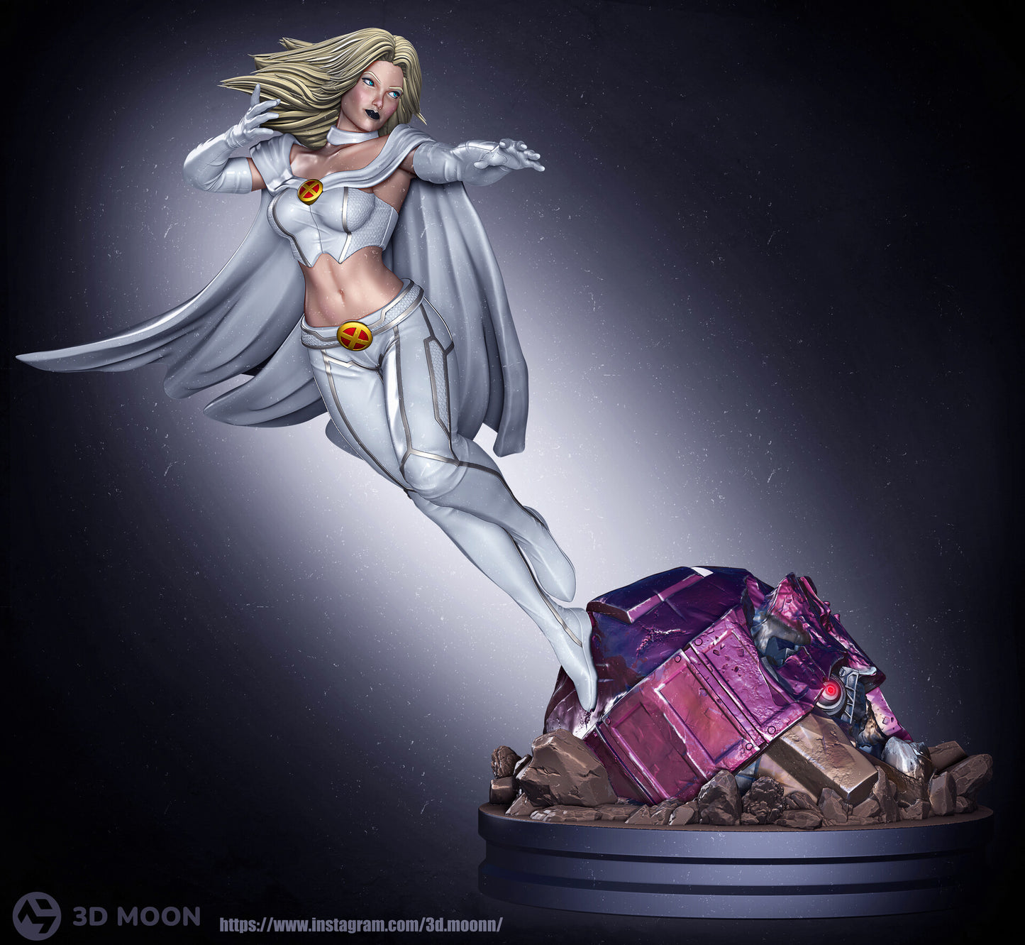 Emma Frost Resin Fan Art Sculpture (3DMoonn)