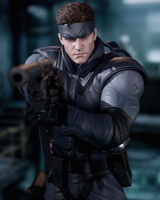 Solid Snake Resin Art (Design by CA3D)