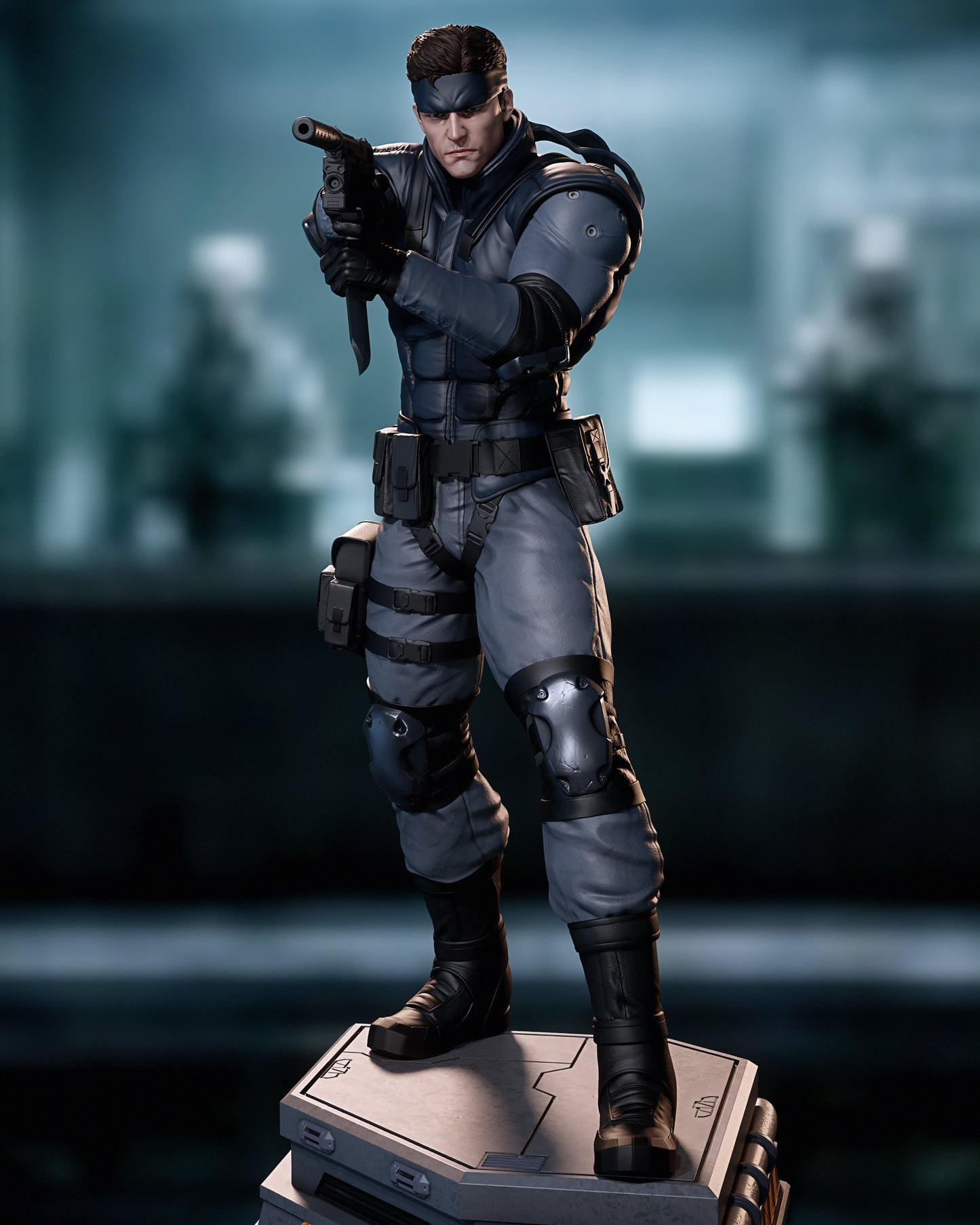 Solid Snake Resin Art (Design by CA3D)