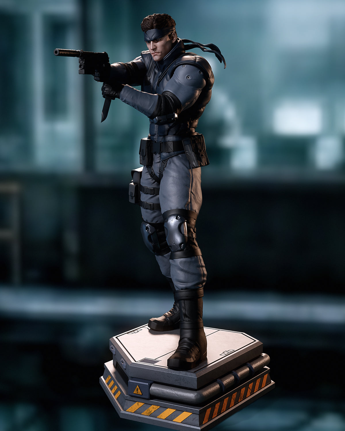 Solid Snake Resin Art (Design by CA3D)